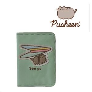 Pusheen Mint Green Travel Wallet